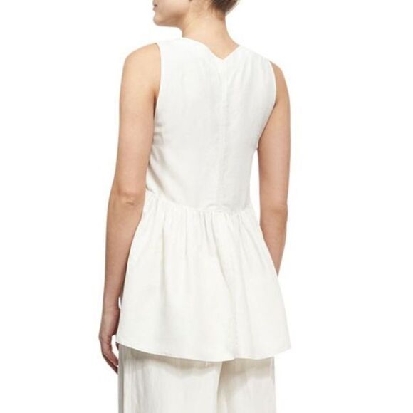 Elizabeth & James
Gabby Deep V-Neck Ruched Top, Ivory - Picture 2 of 7